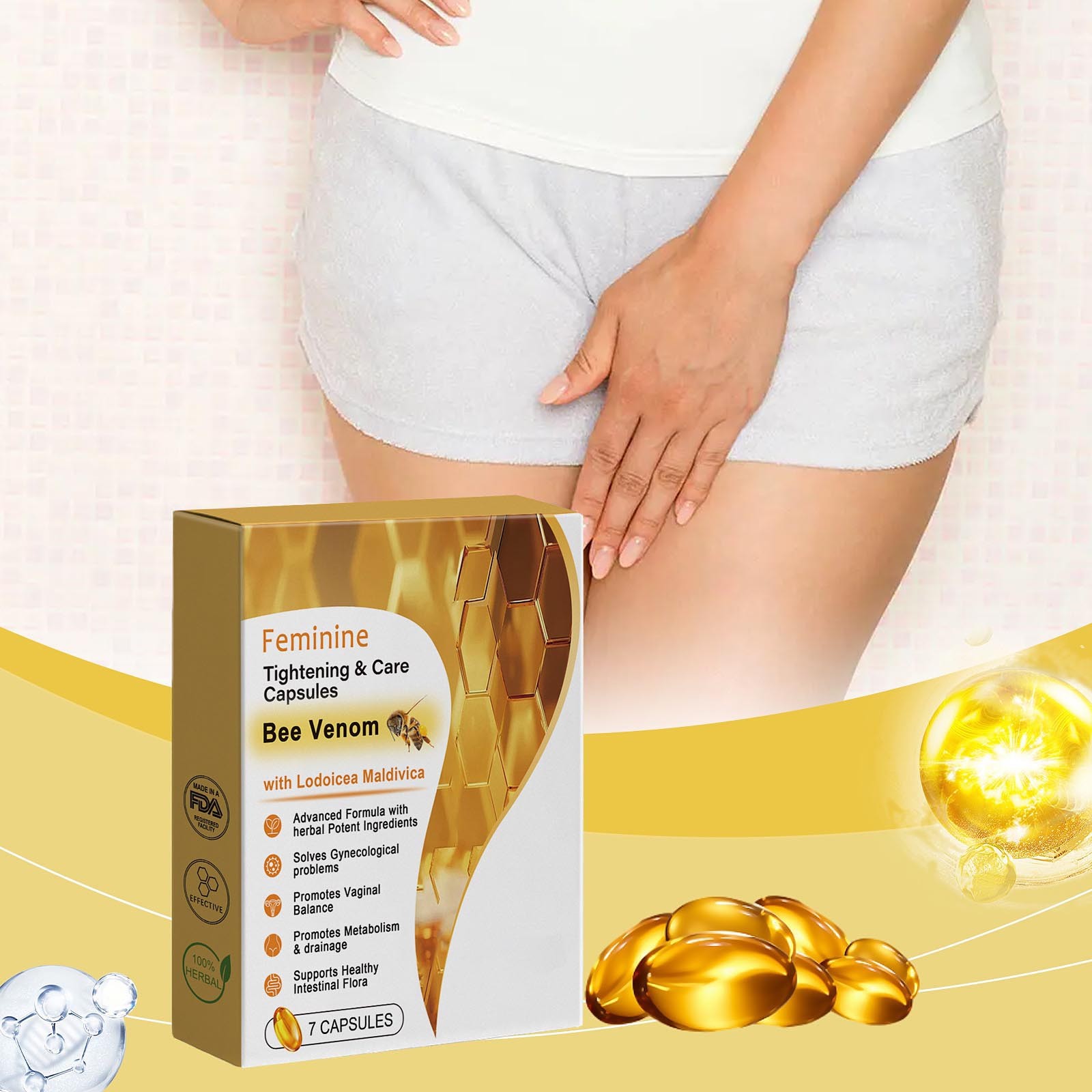 Health Wellness Product - Kapsułki dla pszczół Pszczoła miodna Suplement