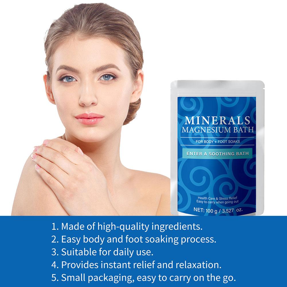 Bath Salts Magnesium - 100g USDA Organiczna Sól do Kąpieli